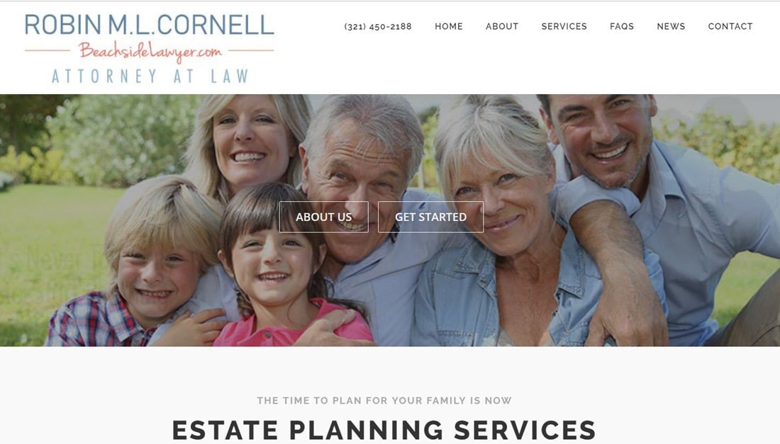 Robin Cornell Beachside Lawyer website